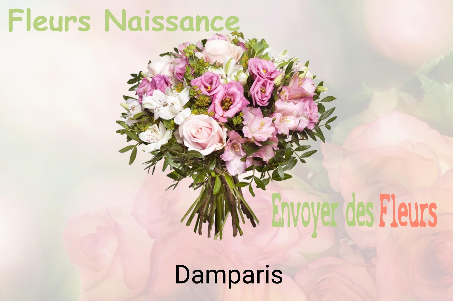Bouquet de fleurs de naissance livré à Damparis