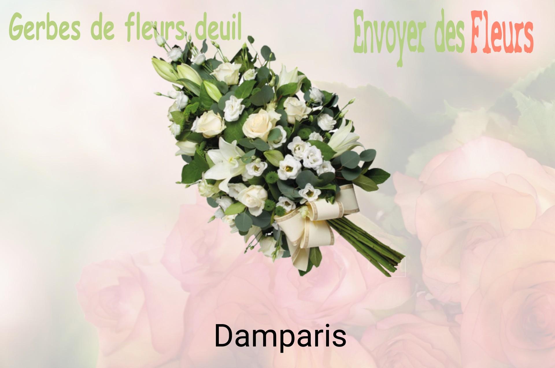 Gerbe de fleurs de deuil livrée à Damparis